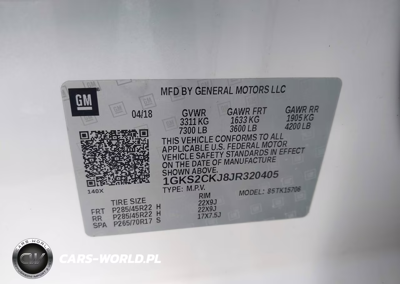 2018 GMC Yukon Denali VIN:1GKS2CKJ8JR320405 - 9