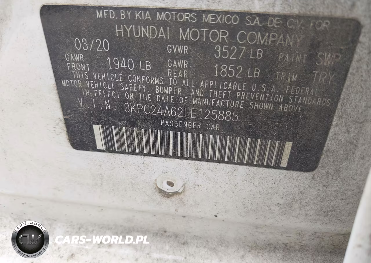 2020 Hyundai Accent Sel VIN:3KPC24A62LE125885 - 9