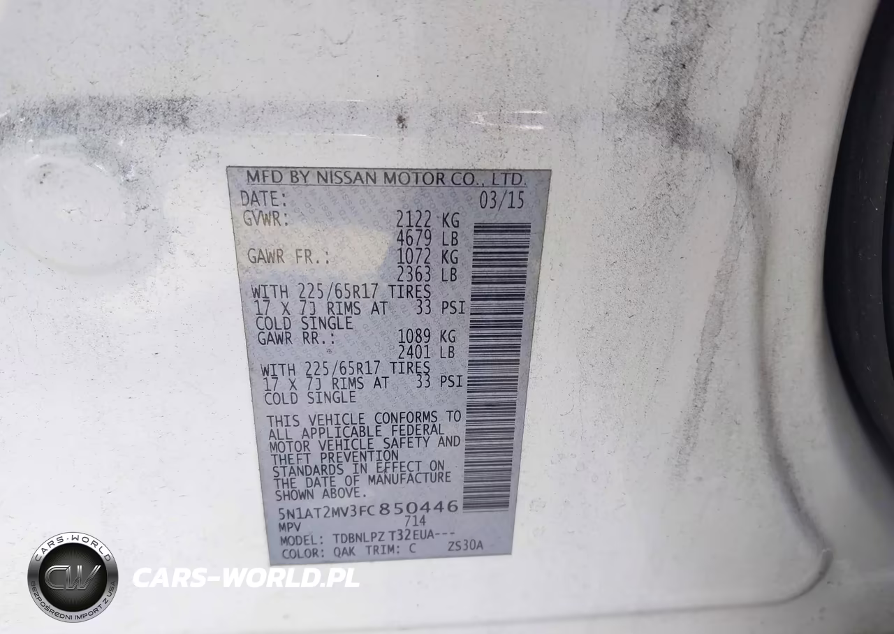 2015 Nissan Rogue S VIN:5N1AT2MV3FC850446 - 9