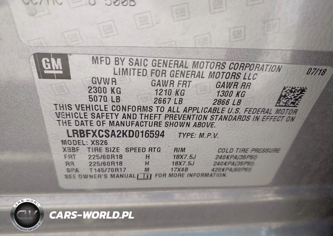 2019 Buick Envision Fwd Essence VIN:LRBFXCSA2KD016594 - 9