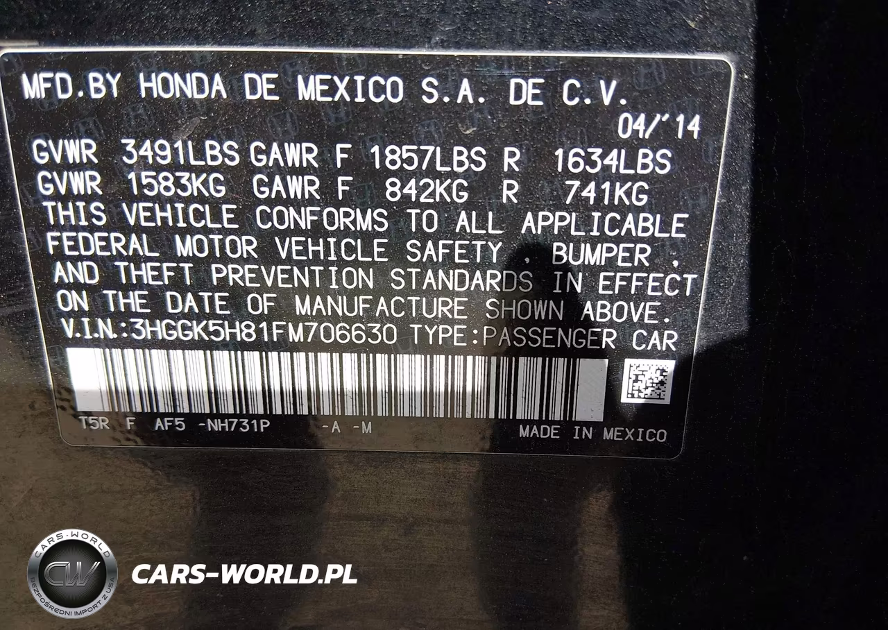 2015 Honda Fit Ex VIN:3HGGK5H81FM706630 - 9
