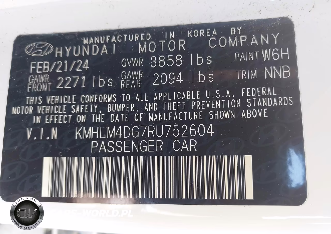 2024 Hyundai Elantra Sel VIN:KMHLM4DG7RU752604 - 9