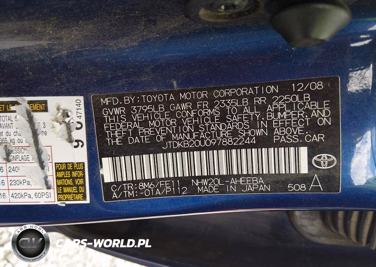 2009 Toyota Prius Touring VIN:JTDKB20U097882244 - 9