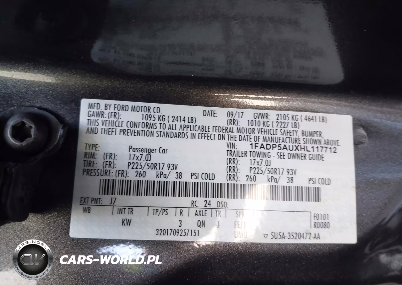 2017 Ford C-Max Hybrid Se VIN:1FADP5AUXHL117712 - 9