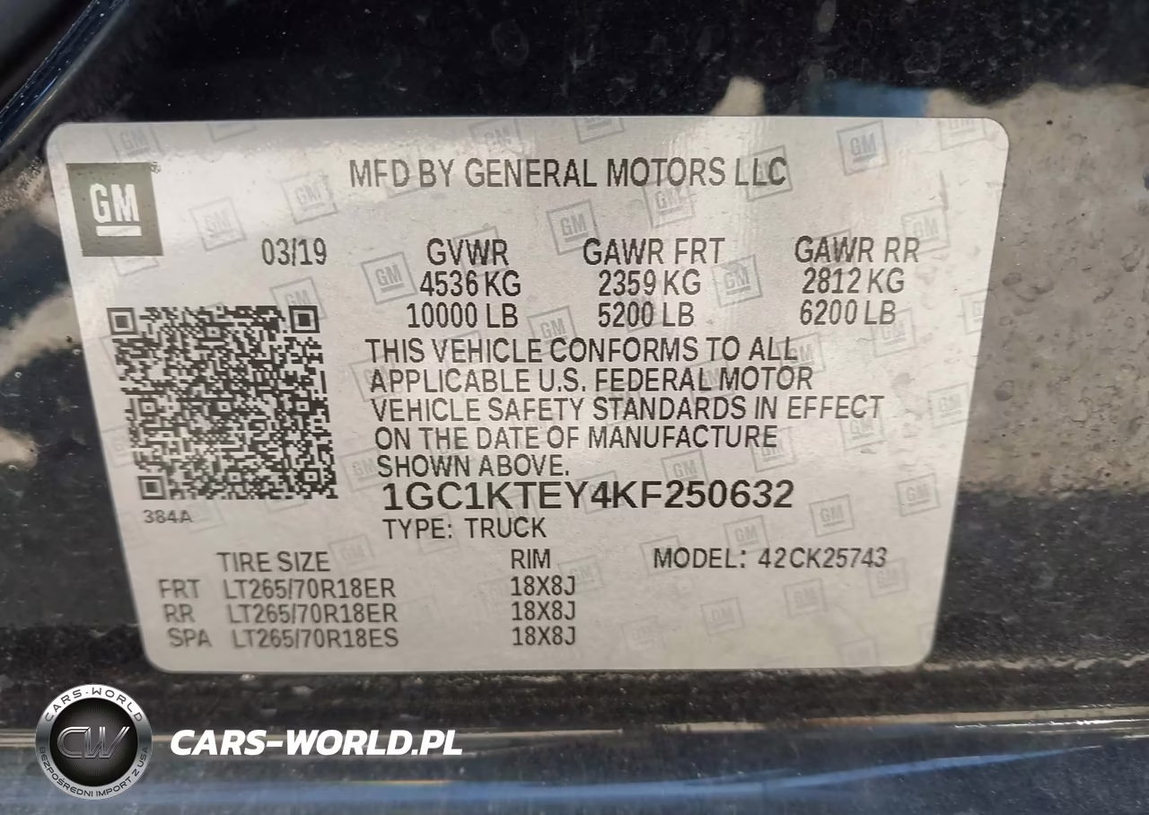 2019 Chevrolet Silverado 2500Hd Ltz VIN:1GC1KTEY4KF250632 - 9