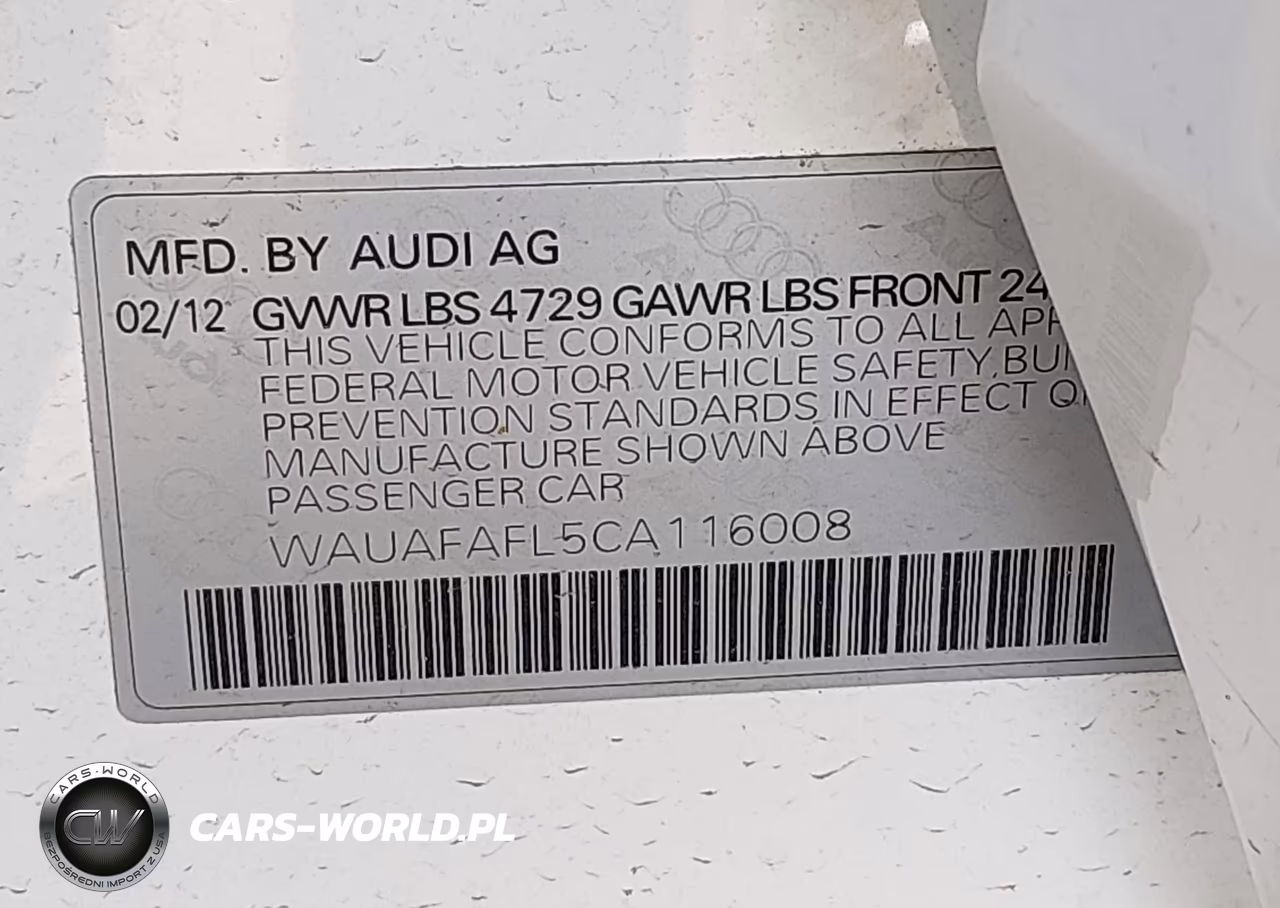 2012 Audi A4 2.0T Premium VIN:WAUAFAFL5CA116008 - 9