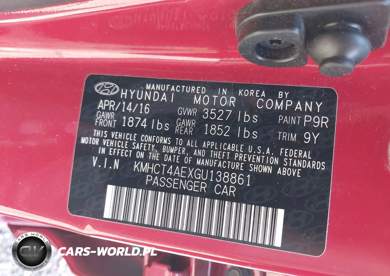 2016 Hyundai Accent Se VIN:KMHCT4AEXGU138861 - 9