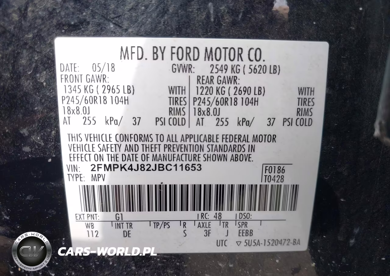 2018 Ford Edge Sel VIN:2FMPK4J82JBC11653 - 9