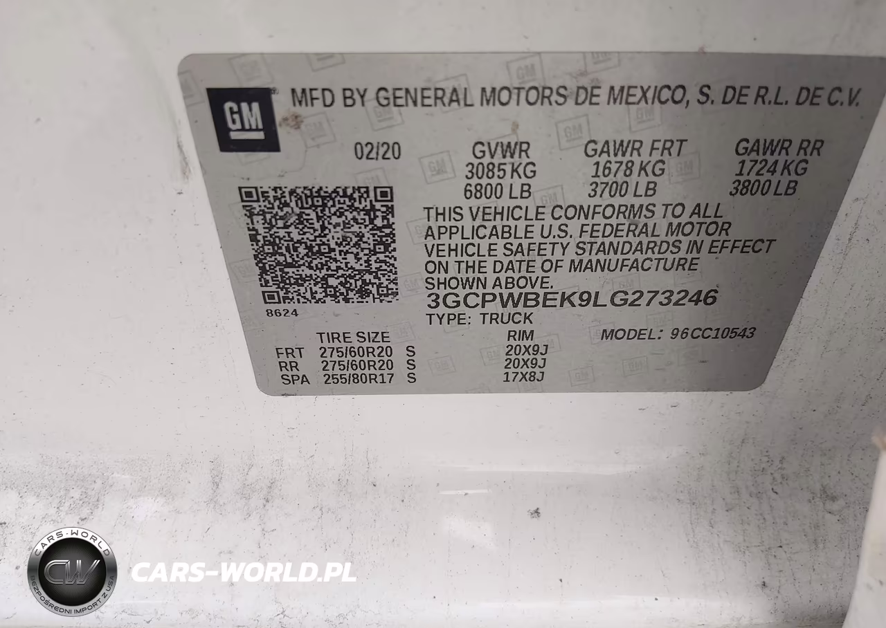 2020 Chevrolet Silverado 1500 2Wd Short Bed Custom VIN:3GCPWBEK9LG273246 - 9