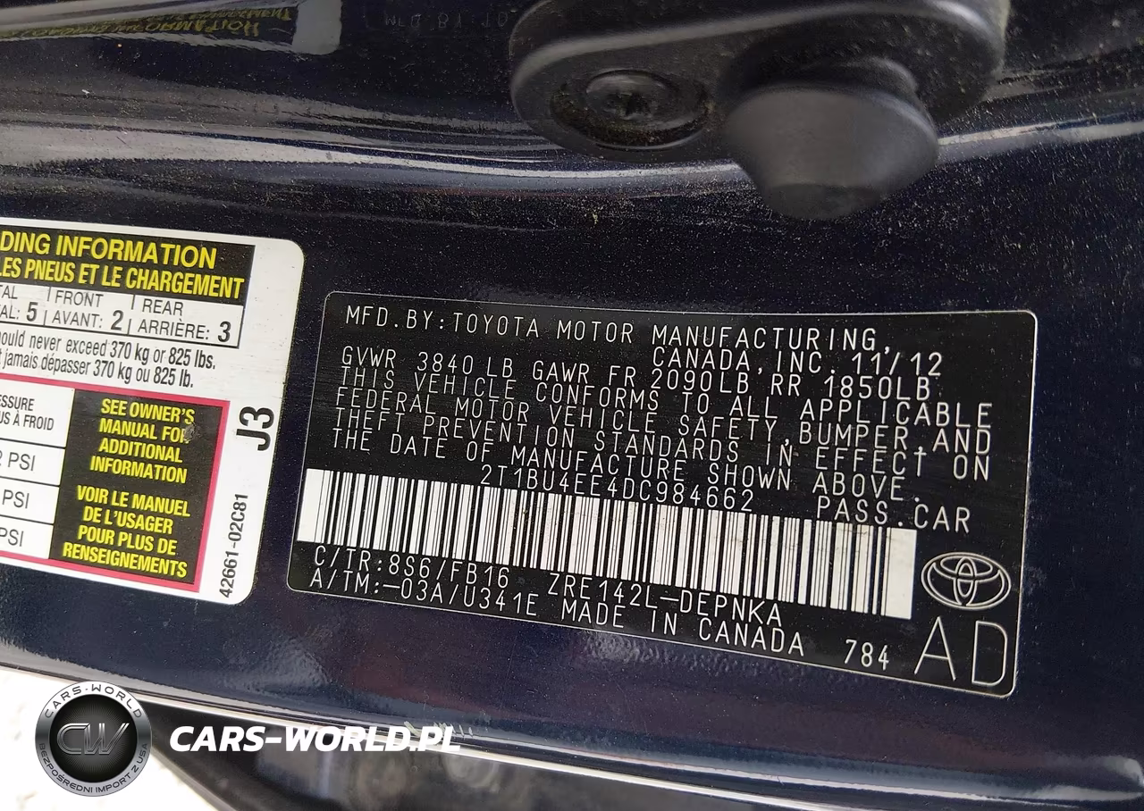 2013 Toyota Corolla Le VIN:2T1BU4EE4DC984662 - 9