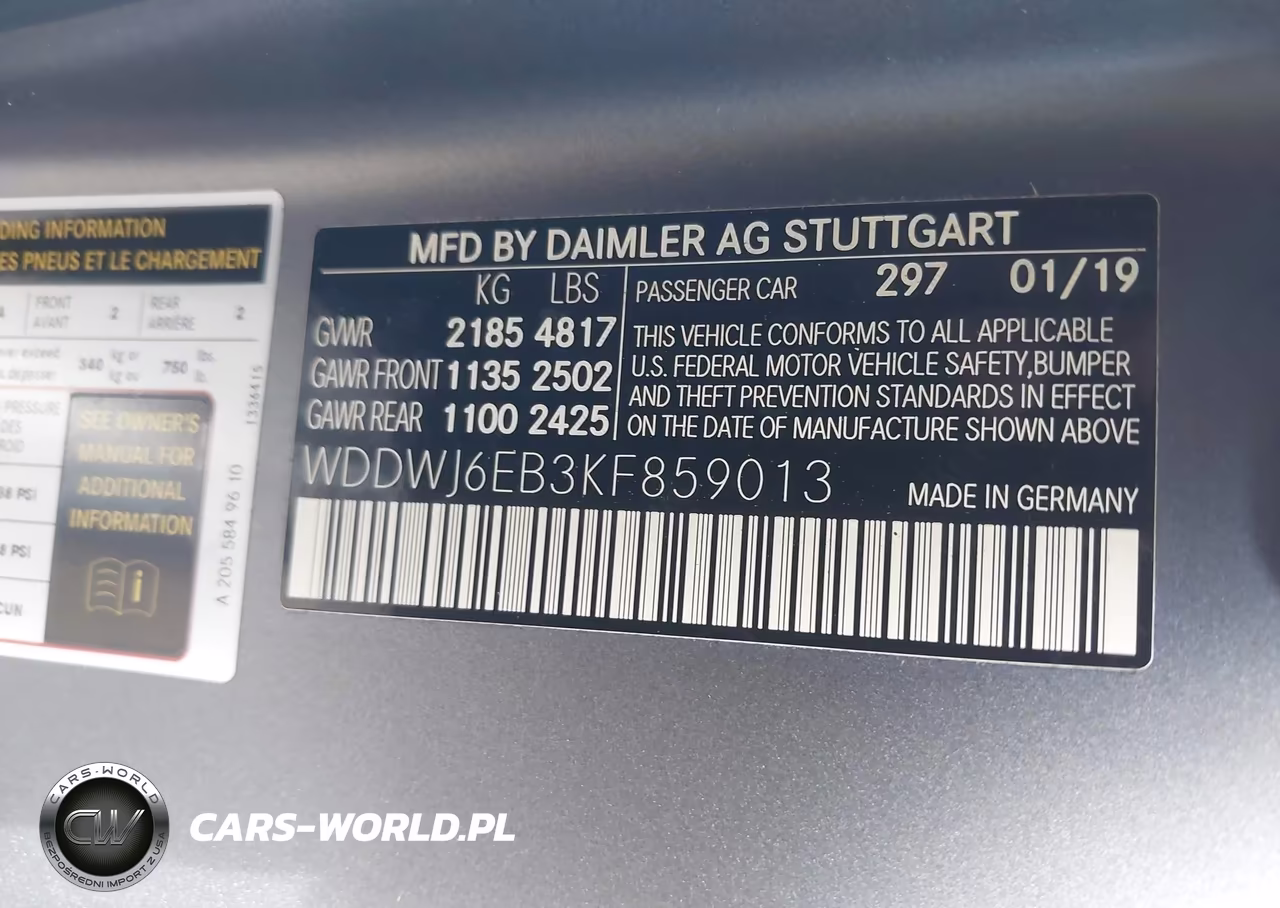 2019 Mercedes-Benz Amg C 43 4Matic VIN:WDDWJ6EB3KF859013 - 9