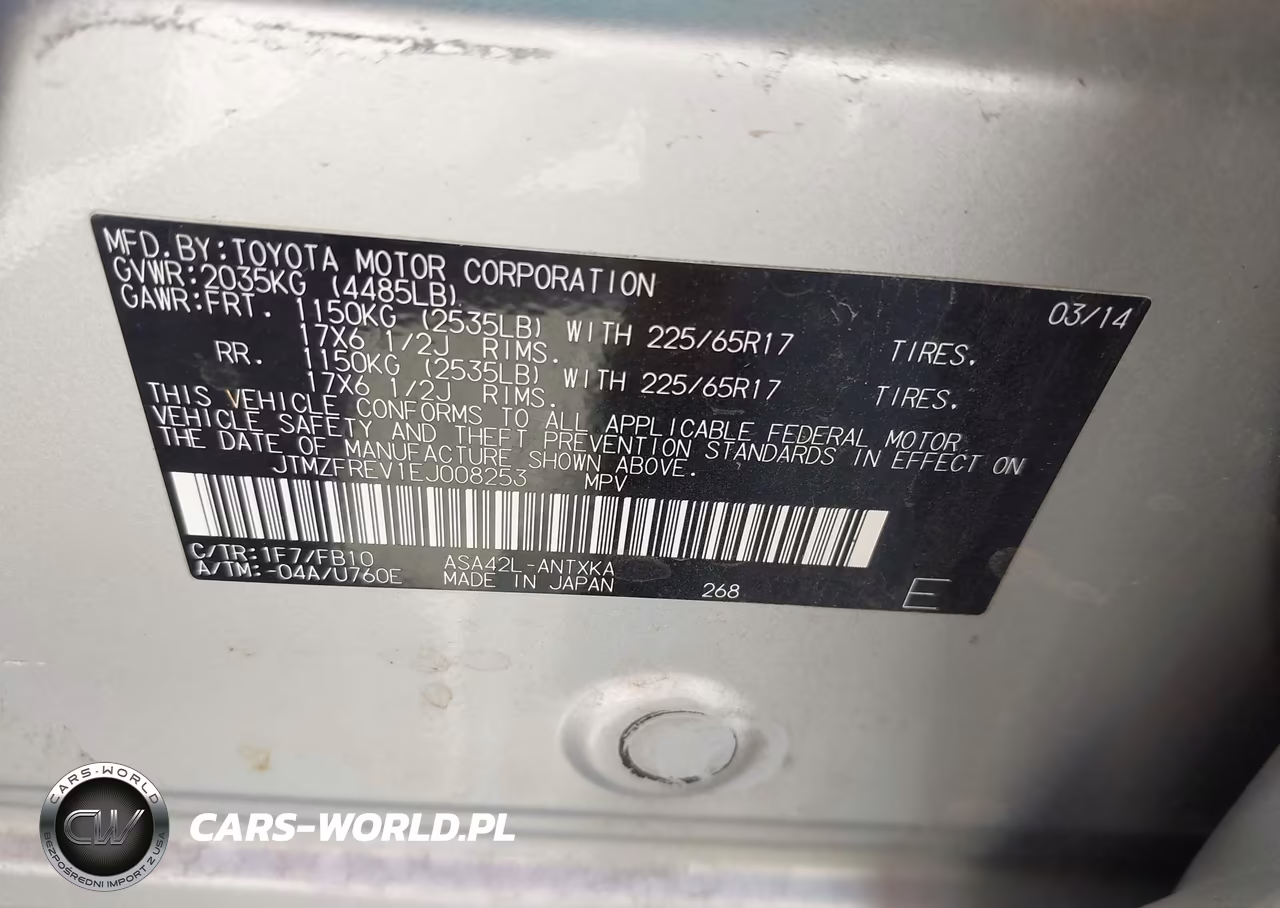 2014 Toyota Rav4 Le VIN:JTMZFREV1EJ008253 - 9