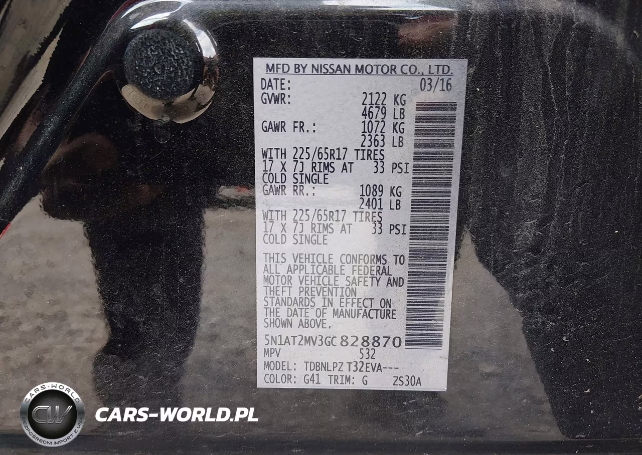 2016 Nissan Rogue S VIN:5N1AT2MV3GC828870 - 9