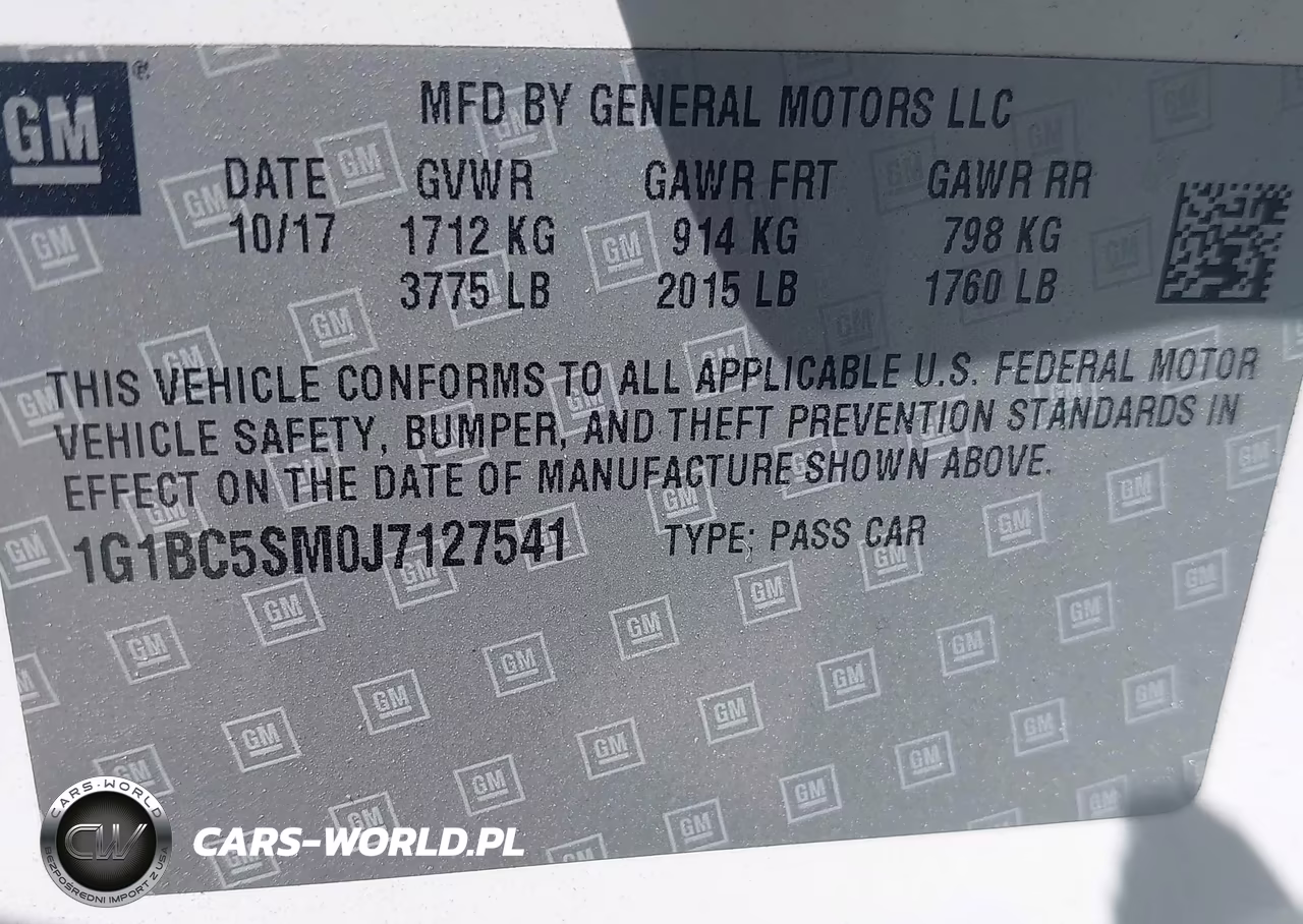 2018 Chevrolet Cruze Ls Auto VIN:1G1BC5SM0J7127541 - 9