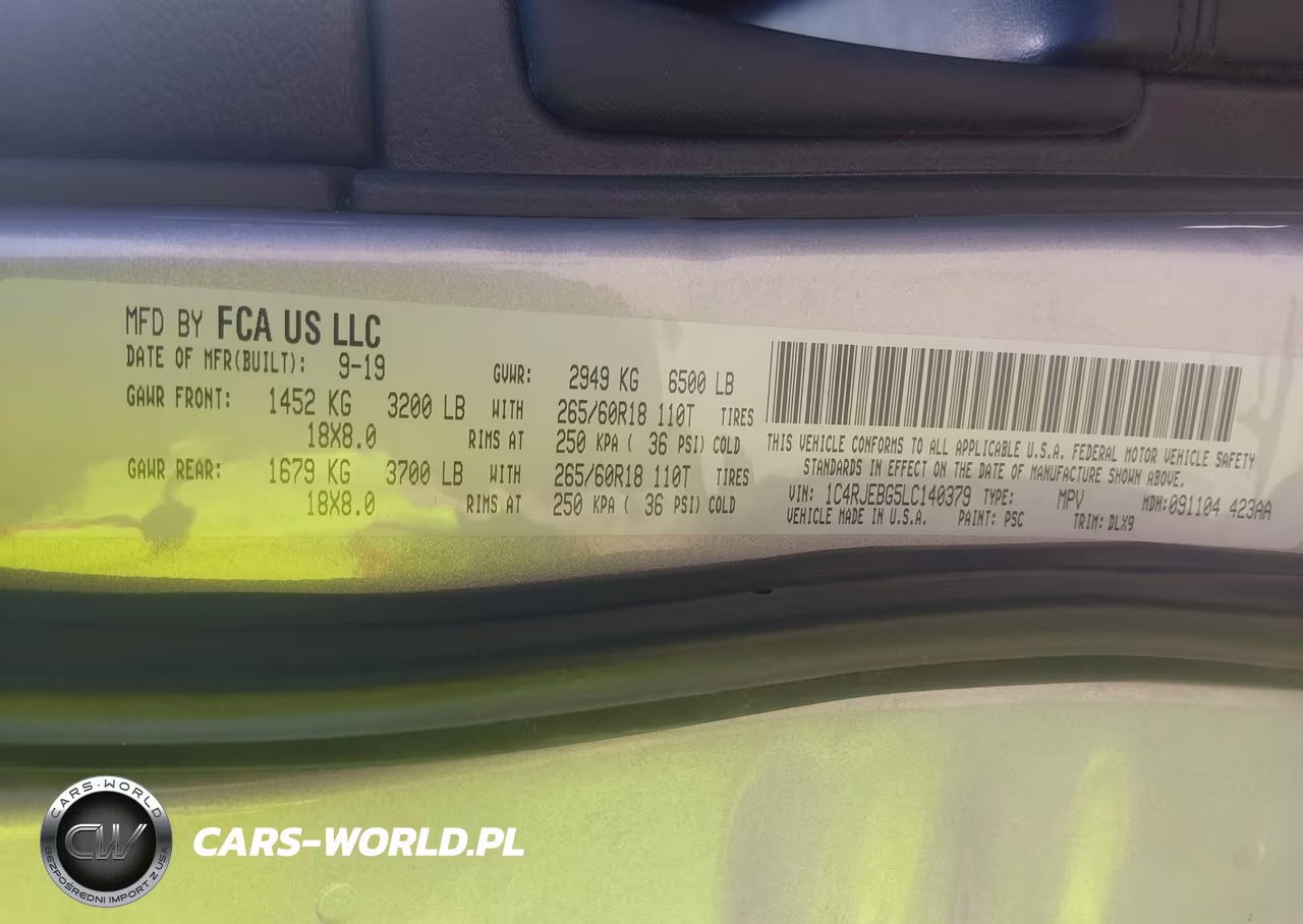 2020 Jeep Grand Cherokee Limited 4X2 VIN:1C4RJEBG5LC140379 - 9