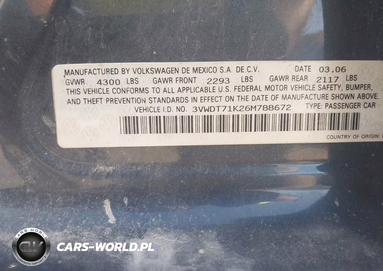 2006 Volkswagen Jetta Tdi VIN:3VWDT71K26M788672 - 9