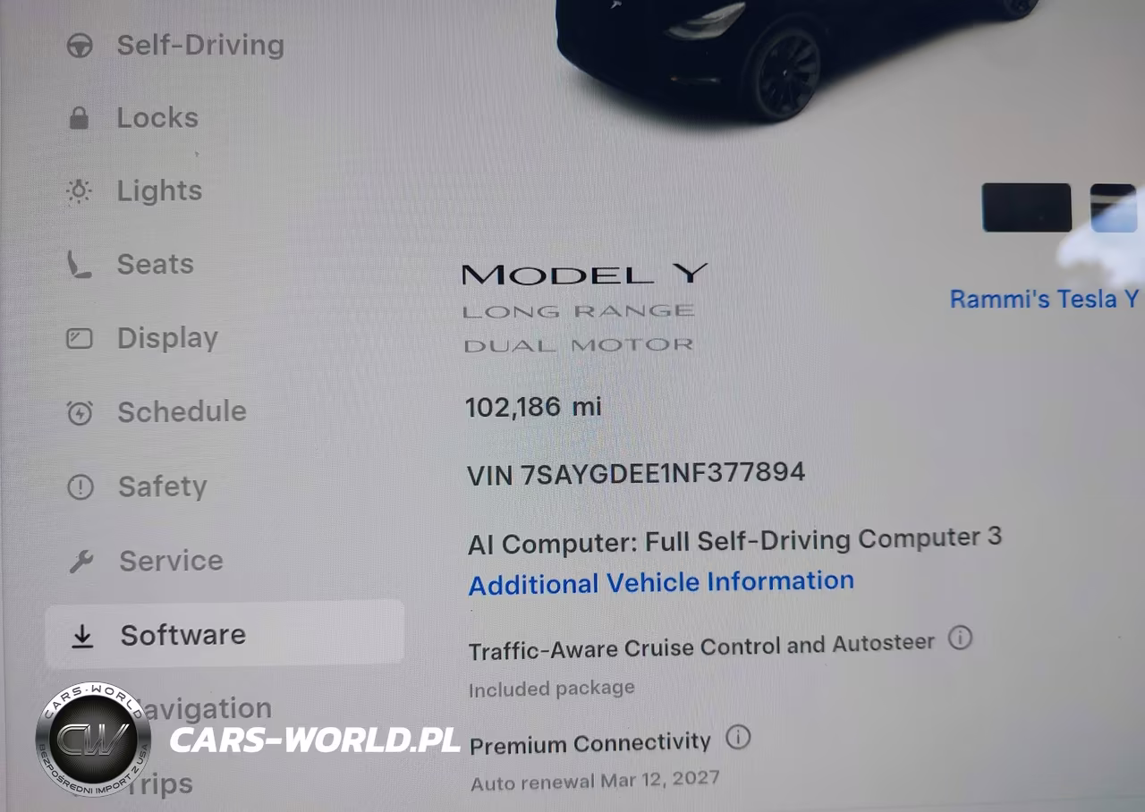 2022 Tesla Model Y Long Range Dual Motor All-Wheel Drive VIN:7SAYGDEE1NF377894 - 15