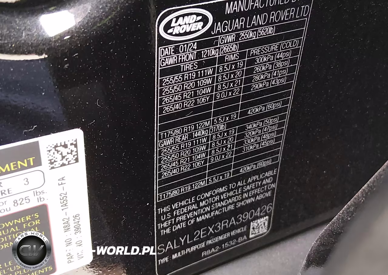 2024 Land Rover Range Rover Velar P250 Dynamic Se VIN:SALYL2EX3RA390426 - 9