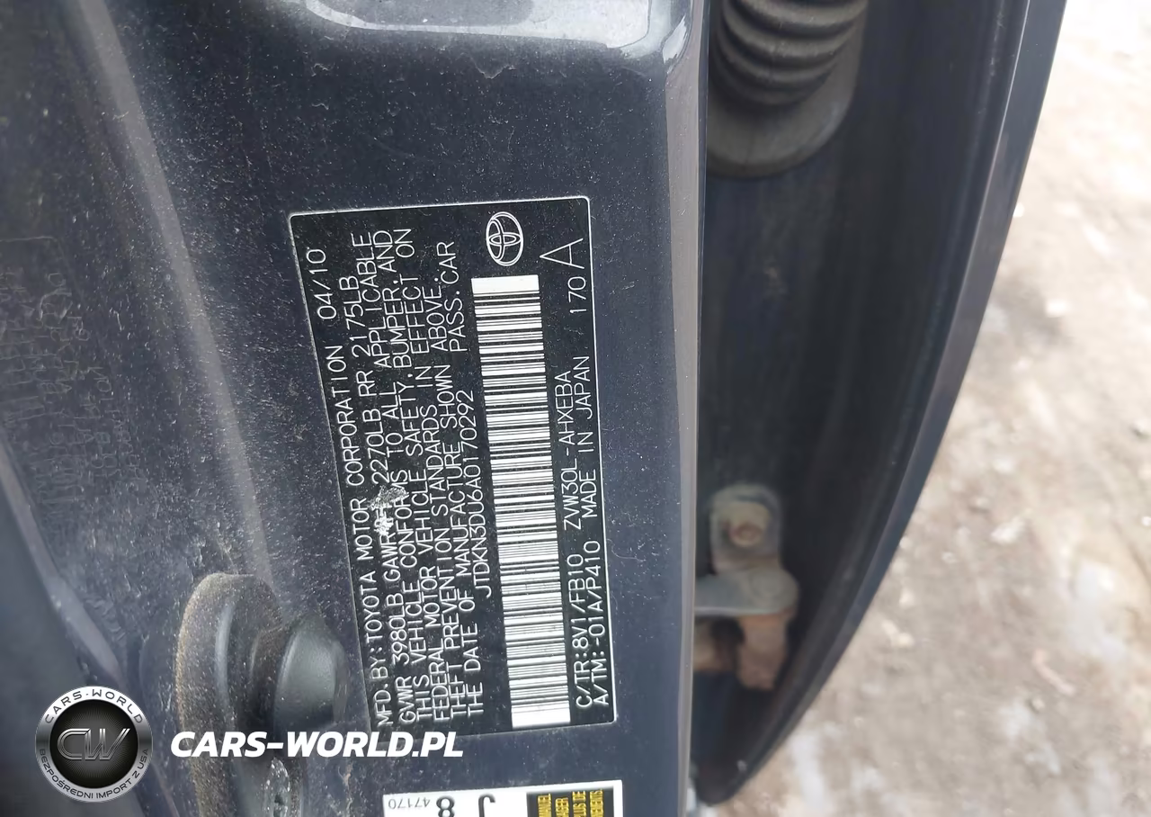 2010 Toyota Prius Ii VIN:JTDKN3DU6A0170292 - 9