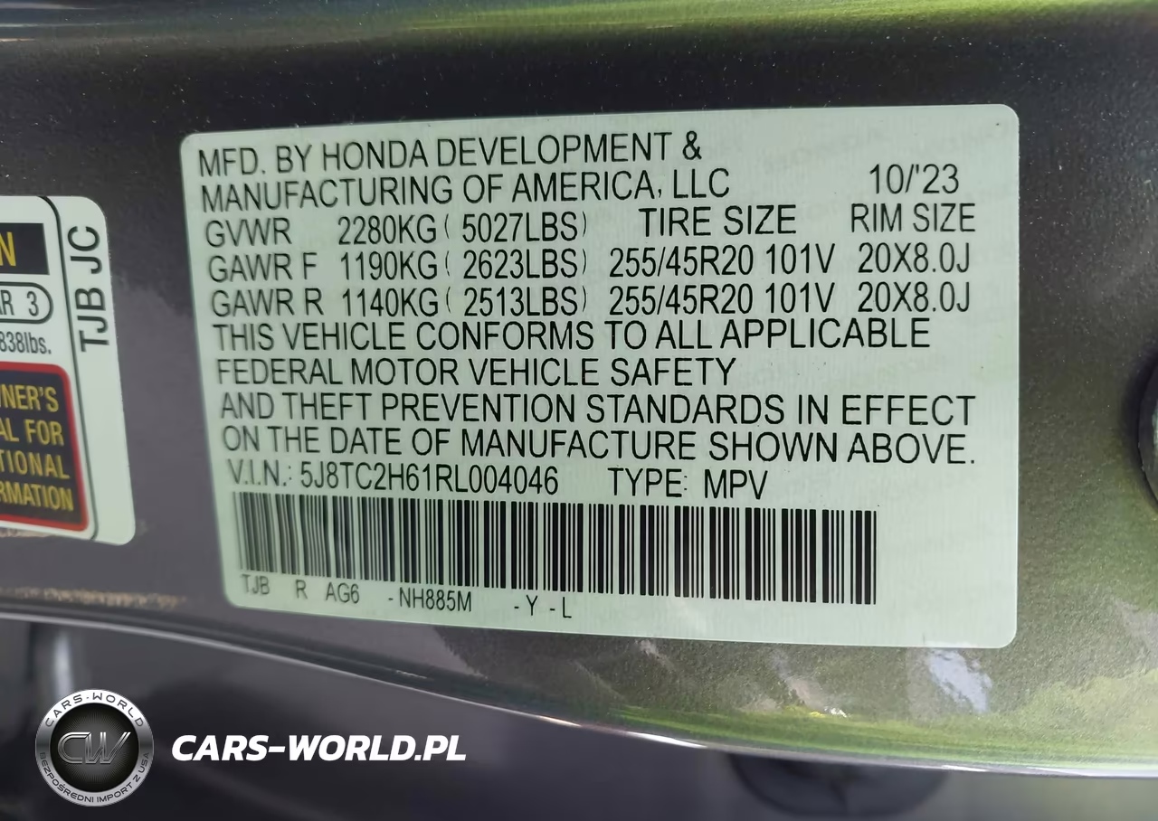 2024 Acura Rdx A-Spec Package VIN:5J8TC2H61RL004046 - 9