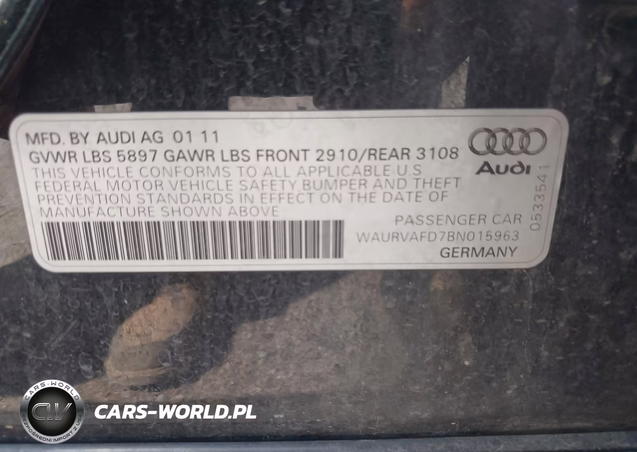 2011 Audi A8 L 4.2 VIN:WAURVAFD7BN015963 - 9