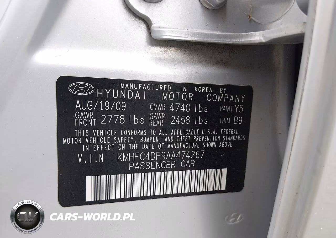 2010 Hyundai Azera Limited VIN:KMHFC4DF9AA474267 - 9