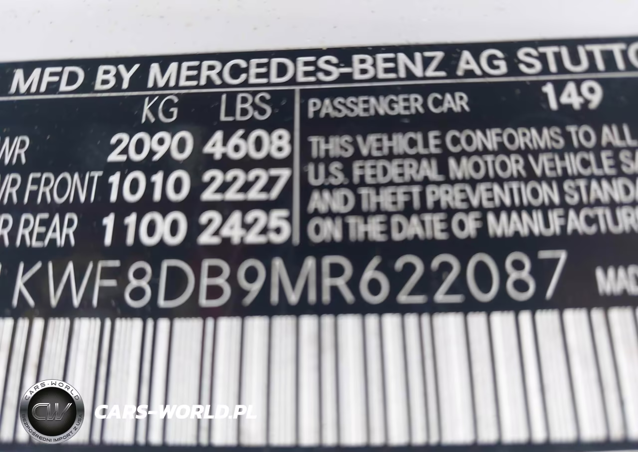 2021 Mercedes-Benz C 300 Sedan VIN:W1KWF8DB9MR622087 - 9