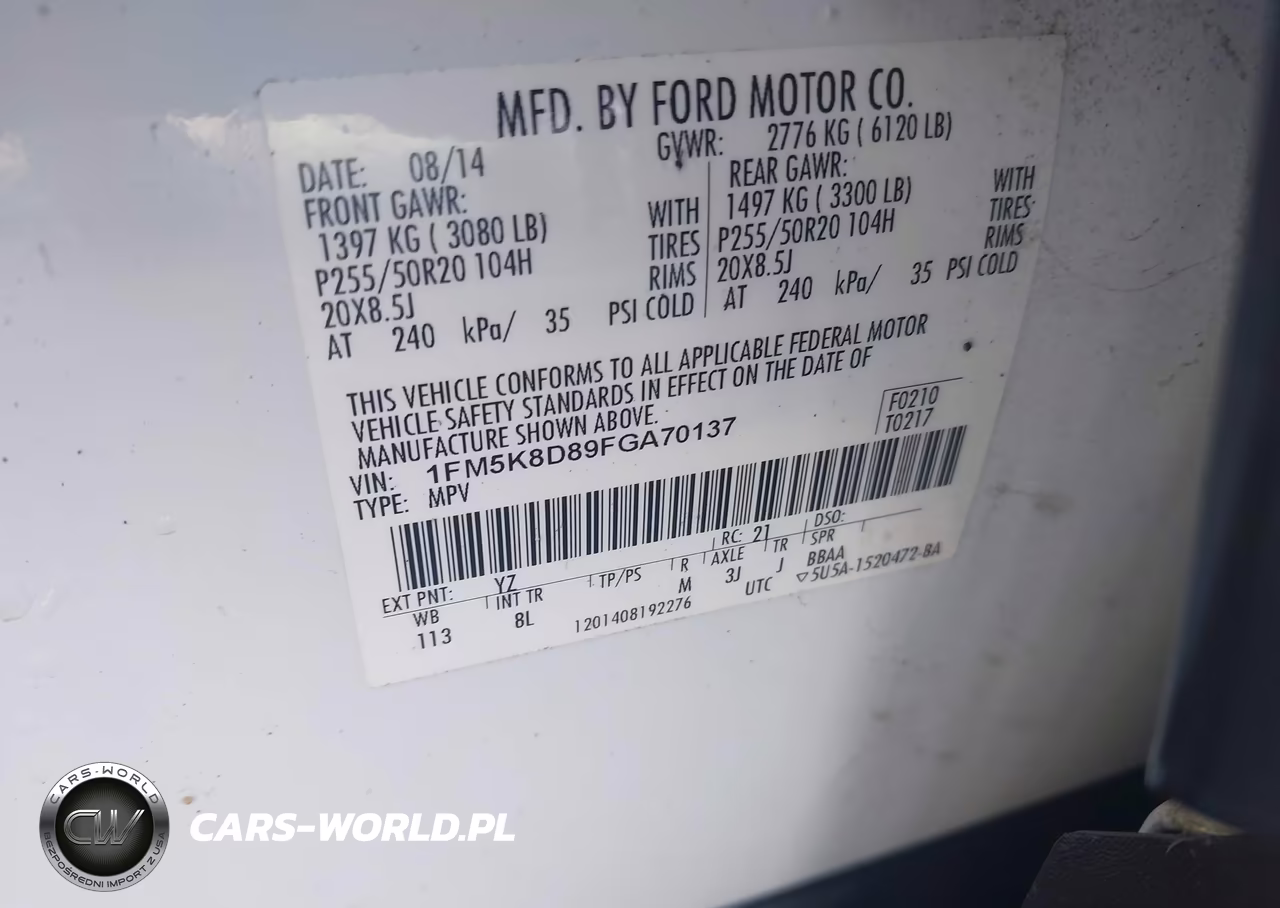 2015 Ford Explorer Xlt VIN:1FM5K8D89FGA70137 - 9