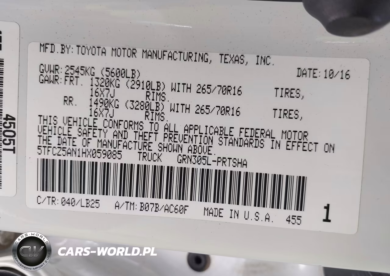 2017 Toyota Tacoma Trd Pro VIN:5TFCZ5AN1HX059085 - 9