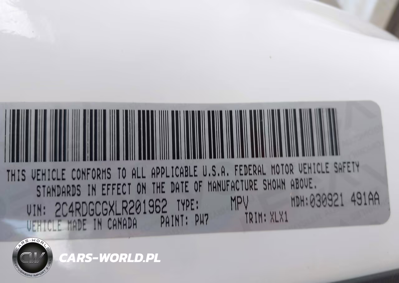2020 Dodge Grand Caravan Sxt VIN:2C4RDGCGXLR201962 - 9