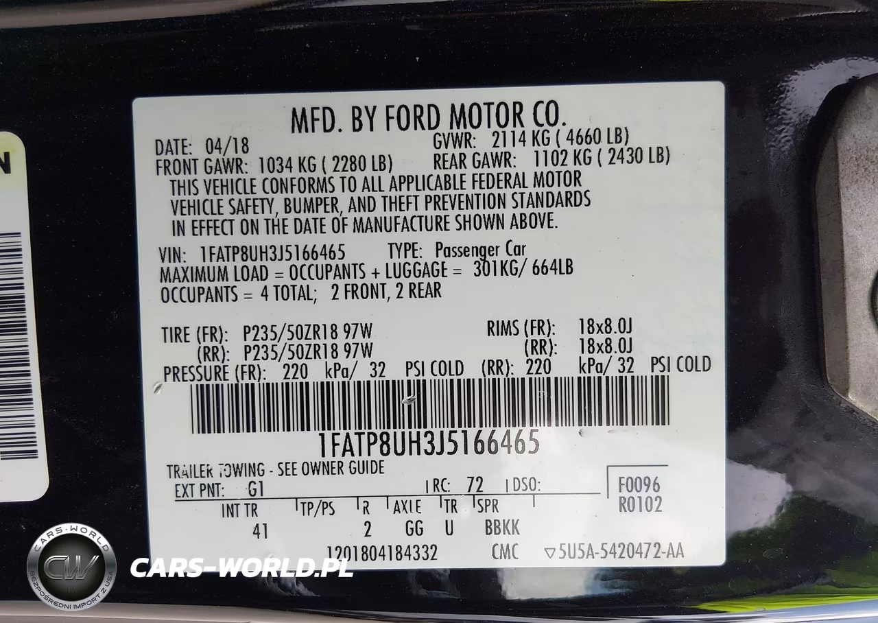2018 Ford Mustang Ecoboost Premium VIN:1FATP8UH3J5166465 - 9