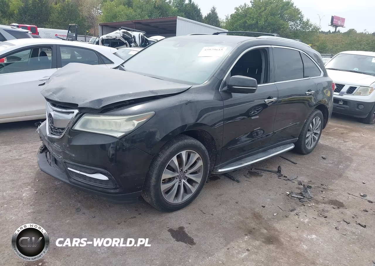 2015 Acura Mdx Technology Package VIN:5FRYD4H49FB021976 - 2