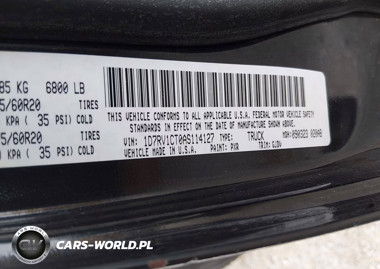 2010 Dodge Ram 1500 Laramie VIN:1D7RV1CT0AS114127 - 9