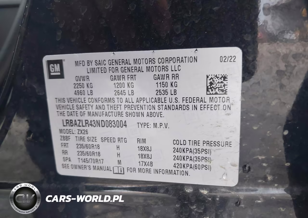 2022 Buick Envision Fwd Preferred VIN:LRBAZLR43ND083004 - 9
