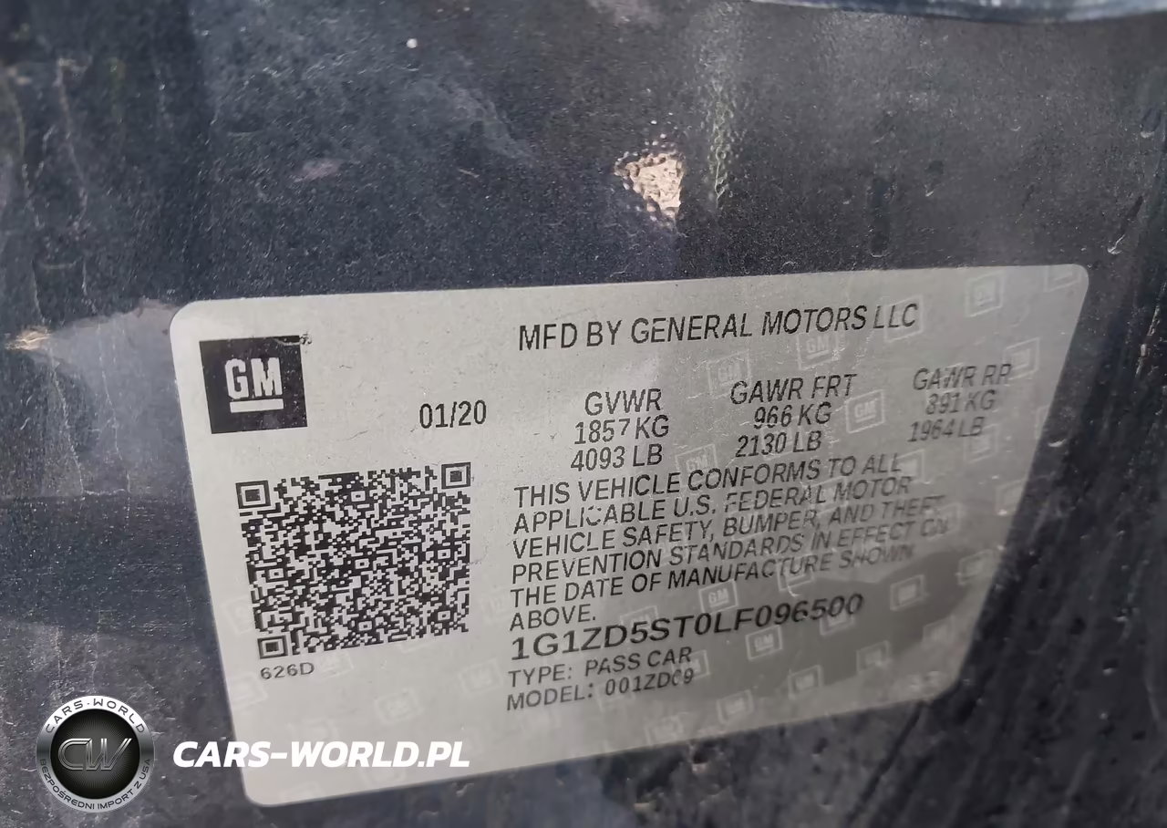 2020 Chevrolet Malibu Fwd Lt VIN:1G1ZD5ST0LF096500 - 9