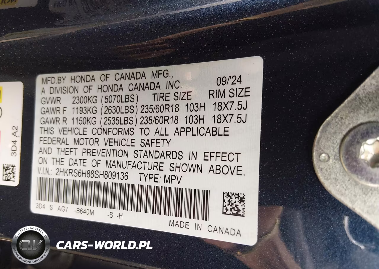 2025 Honda Cr-V Hybrid Sport-L VIN:2HKRS6H88SH809136 - 9