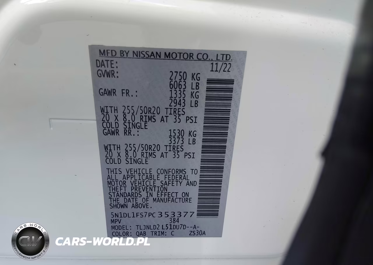 2023 Infiniti Qx60 Luxe Awd VIN:5N1DL1FS7PC353377 - 9