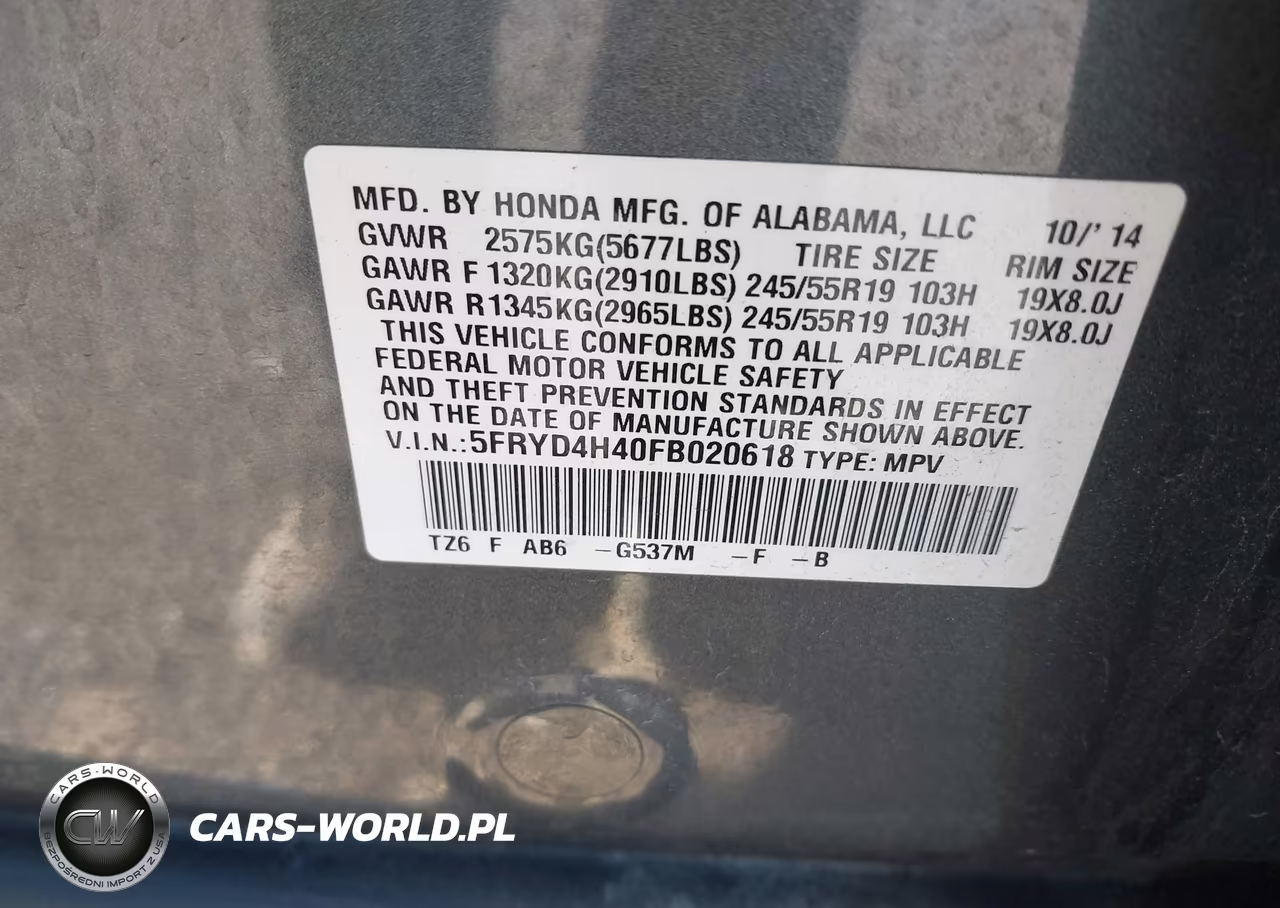 2015 Acura Mdx Technology Package VIN:5FRYD4H40FB020618 - 9