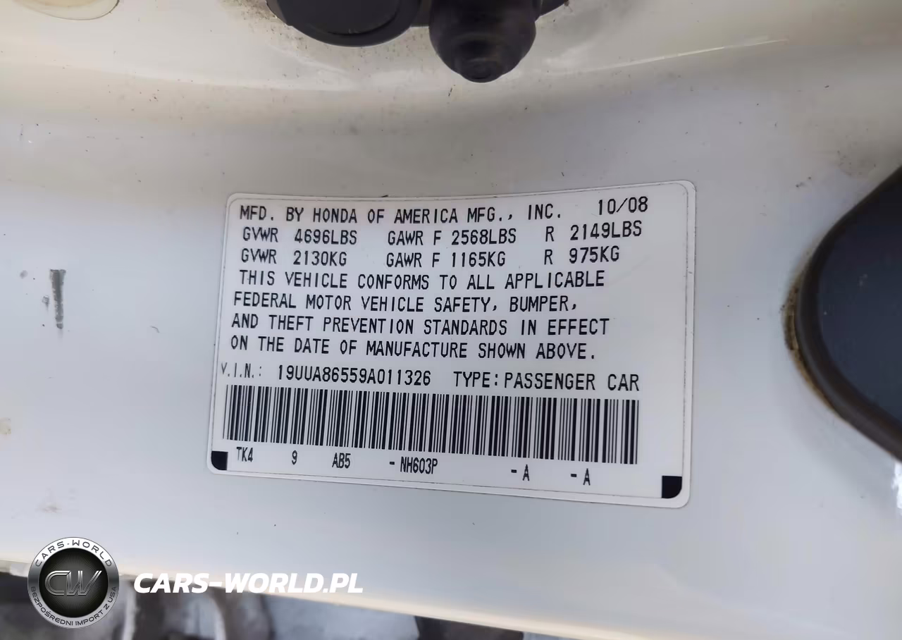 2009 Acura Tl 3.5 VIN:19UUA86559A011326 - 9