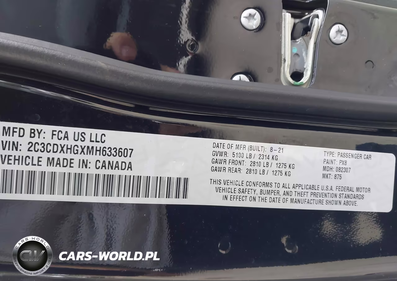 2021 Dodge Charger Gt Rwd VIN:2C3CDXHGXMH633607 - 9