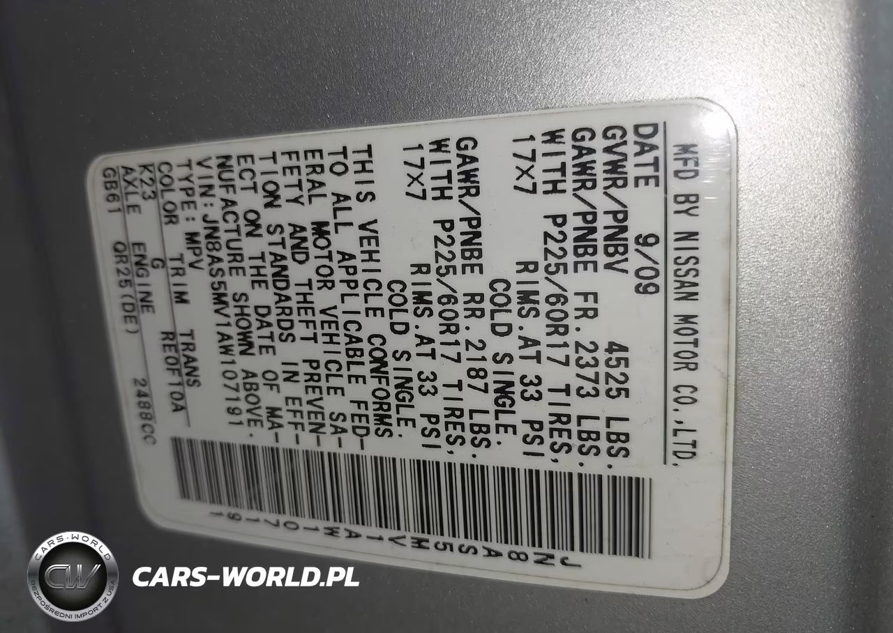 2010 Nissan Rogue Sl VIN:JN8AS5MV1AW107191 - 9