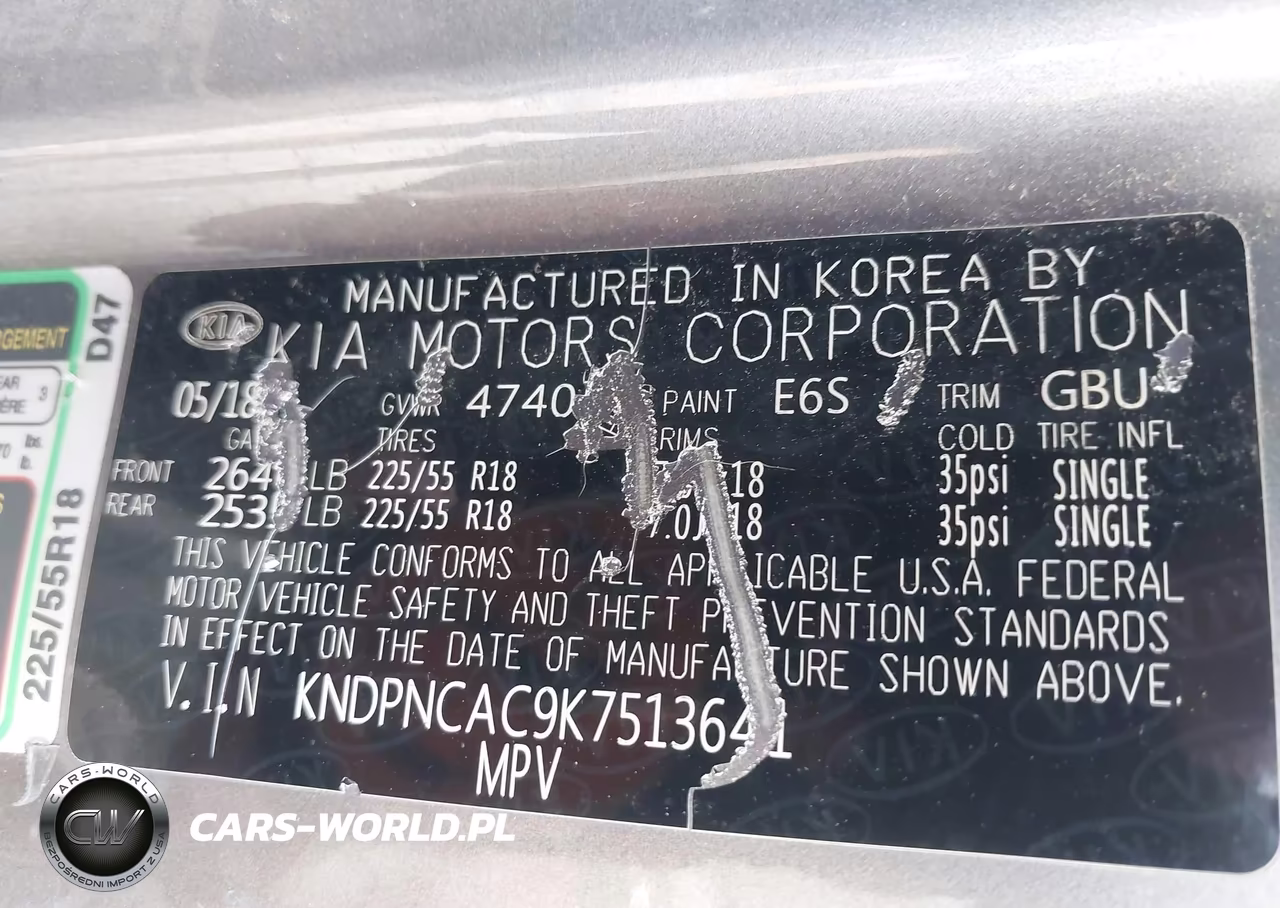 2019 Kia Sportage Ex VIN:KNDPNCAC9K7513641 - 9