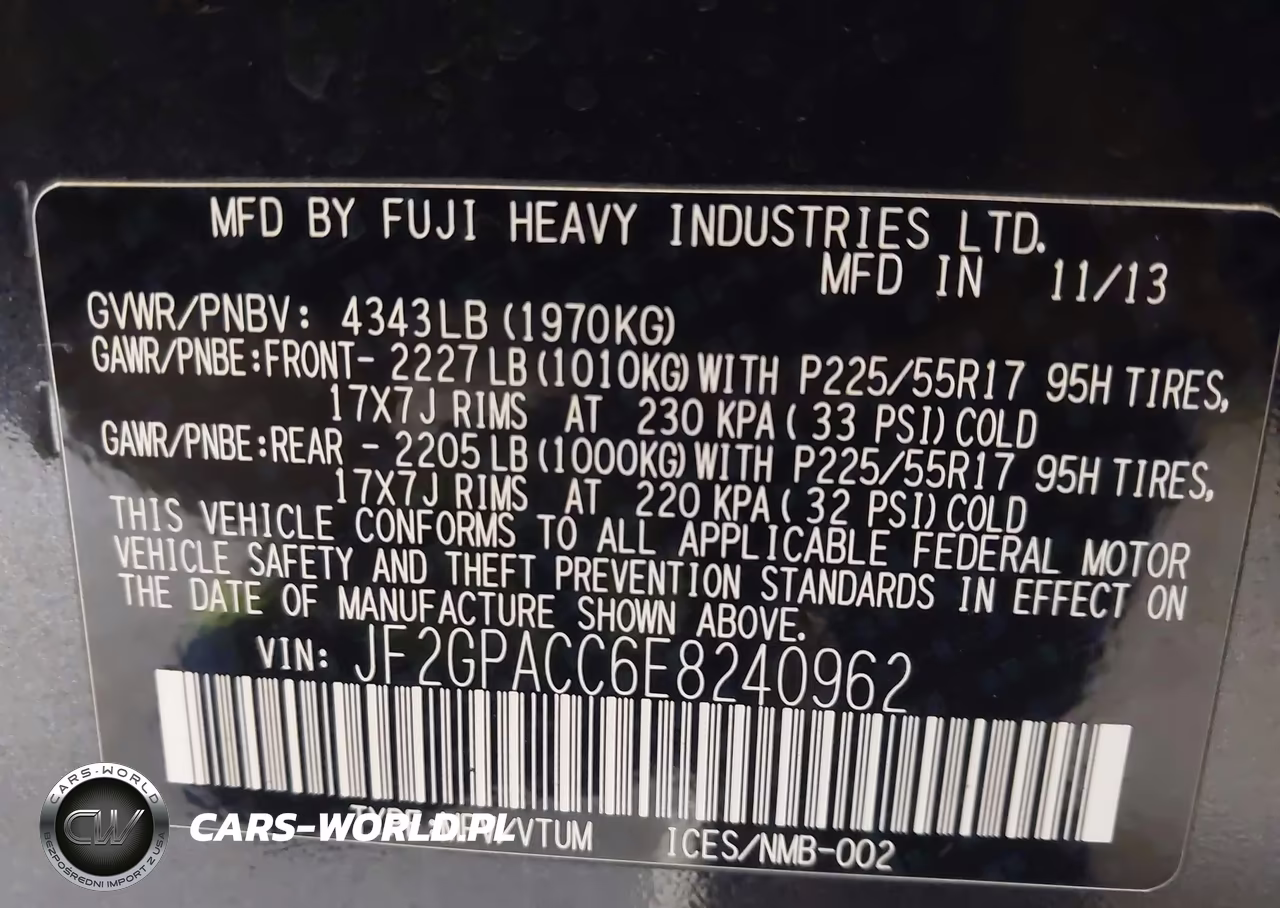 2014 Subaru Xv Crosstrek 2.0I Premium VIN:JF2GPACC6E8240962 - 9