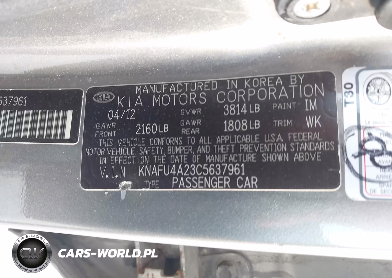 2012 Kia Forte Ex VIN:KNAFU4A23C5637961 - 9