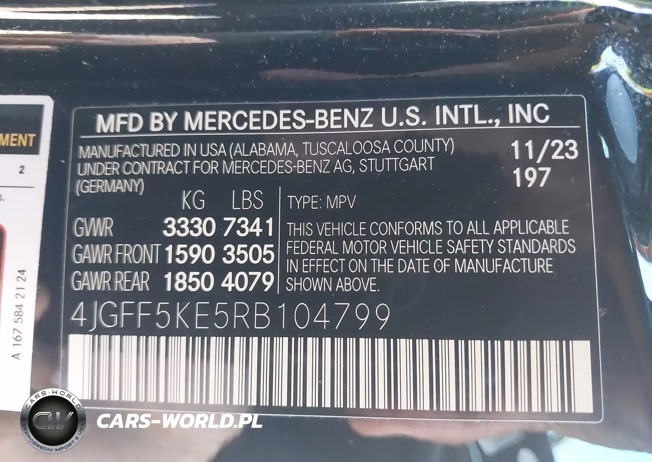 2024 Mercedes-Benz Gls 450 4Matic VIN:4JGFF5KE5RB104799 - 9