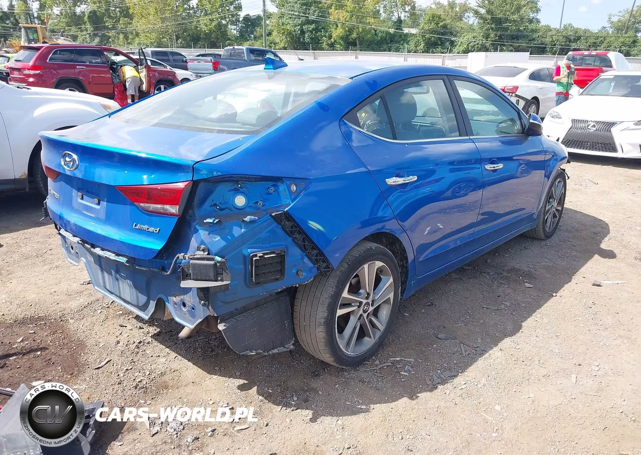 2017 Hyundai Elantra Limited VIN:KMHD84LF9HU209366 - 4