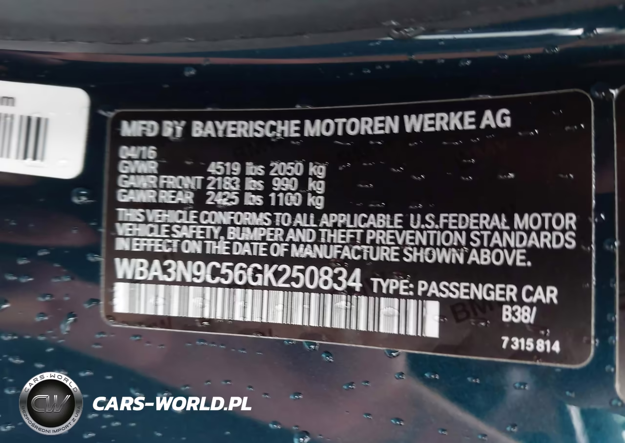 2016 BMW 428I xDrive VIN:WBA3N9C56GK250834 - 9