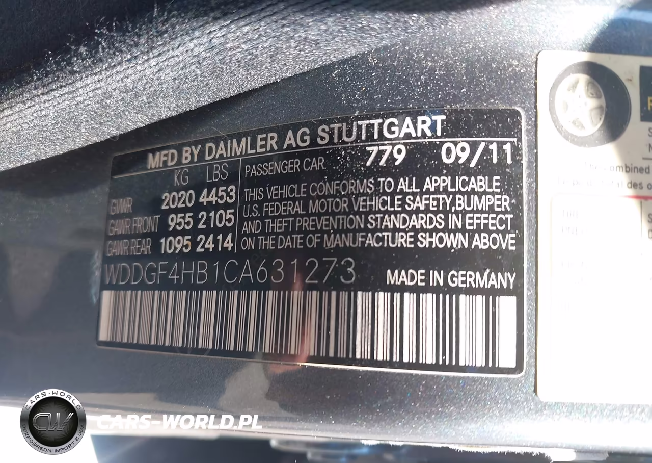 2012 Mercedes-Benz C 250 Sport VIN:WDDGF4HB1CA631273 - 9