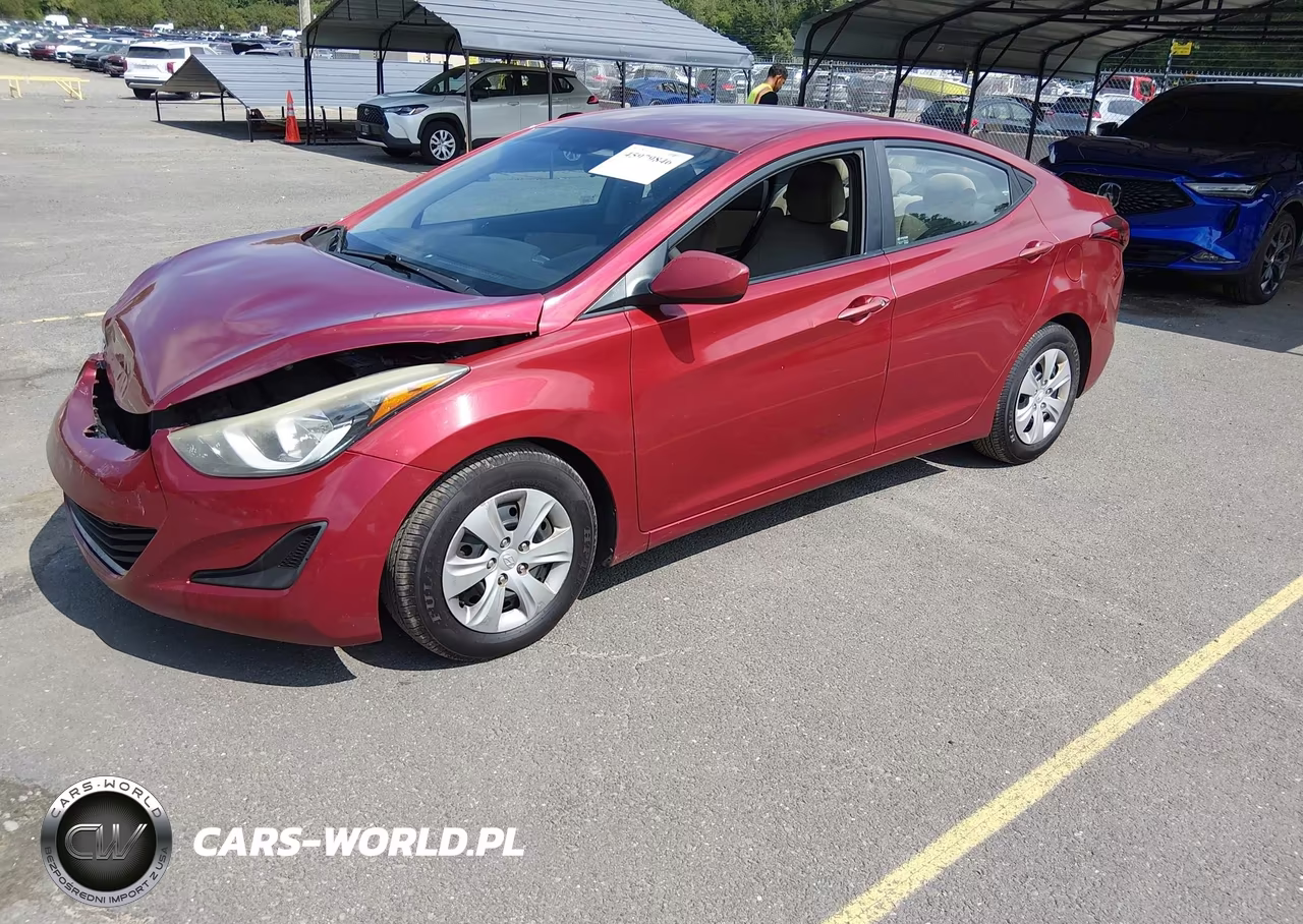 2016 Hyundai Elantra Se VIN:5NPDH4AE5GH724047 - 2