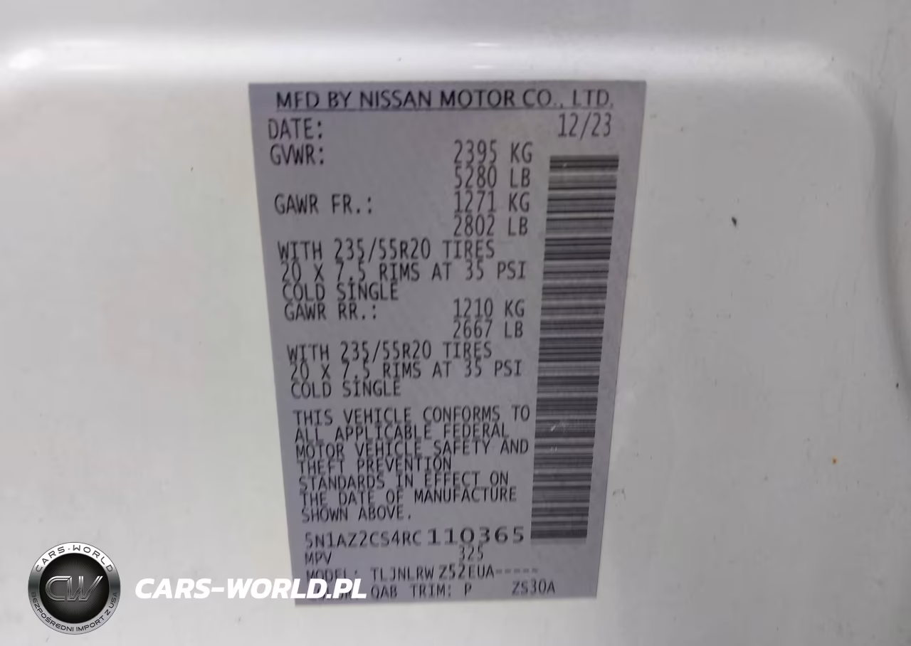 2024 Nissan Murano Sl Intelligent Awd VIN:5N1AZ2CS4RC110365 - 9